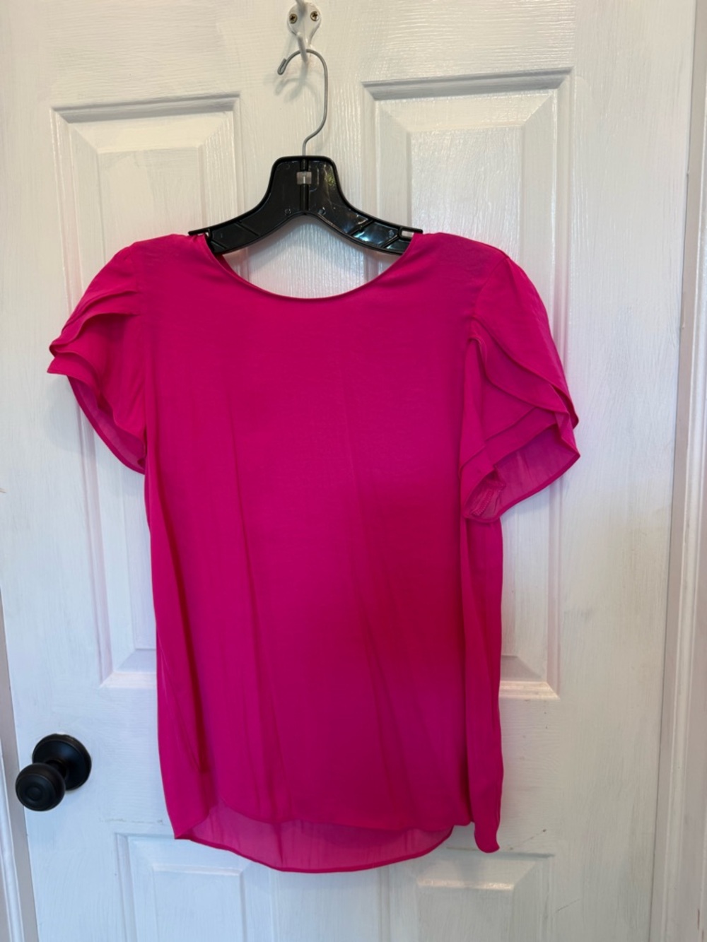 Naked Zebra Fuchsia Layered Sleeve Blouse